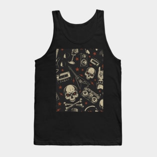 Rock pattern Tank Top